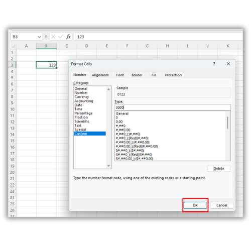 excel hücre başına 0 ekleme
