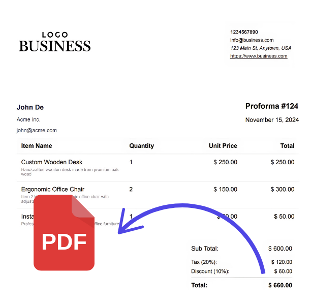 teklifer.com pdf teklif örneği